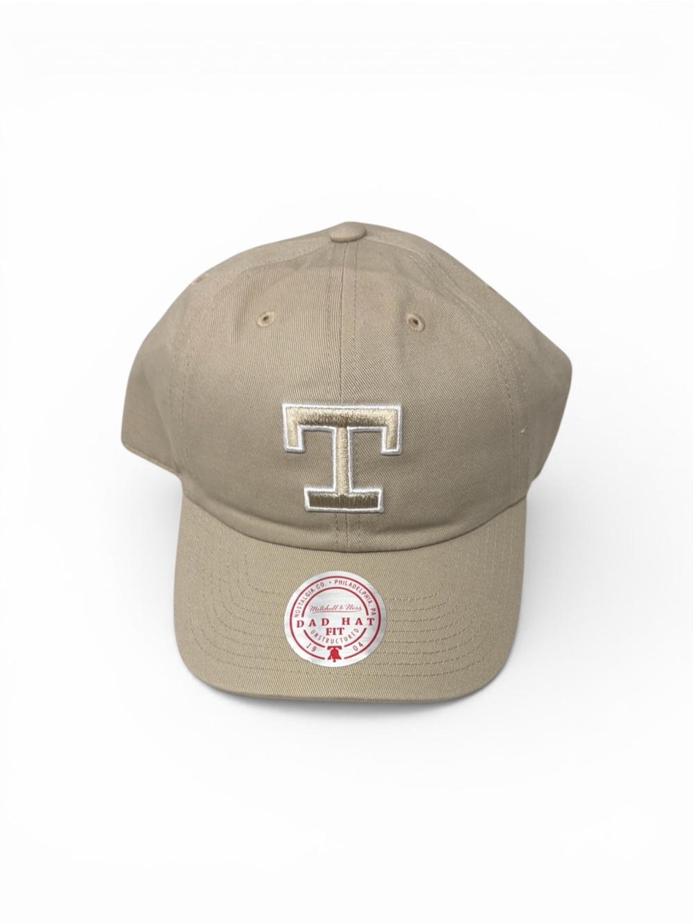 Texas Rangers Mitchell & Ness Logo Adjustable Dad Hat Cap